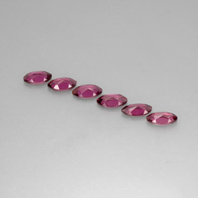 Gemme di Granato Rodolite Rosa violetto naturale da  ct, Taglio marquise, VS