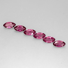 Granato rodolite naturale porpora da  ct, marchesa, VS
