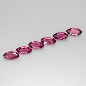 Granato rodolite naturale porpora da  ct, marchesa, VS