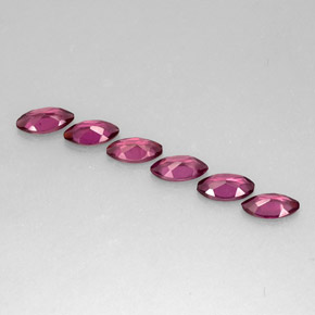 Granato rodolite naturale porpora da  ct, marchesa, VS