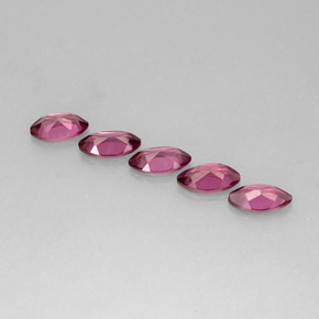 Granato rodolite naturale porpora da  ct, marchesa, VS
