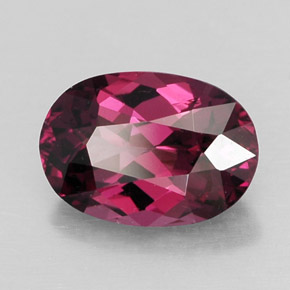 Granato Rodolite Rosso lampone naturale da 1.91 ct, Taglio ovale, VS