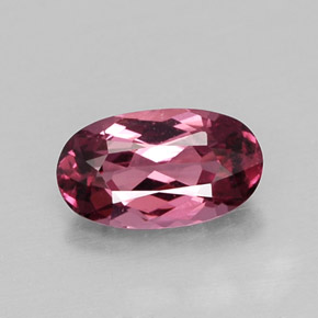 Granato rodolite naturale rosso da 0,95 ct, taglio ovale, VVS-VS