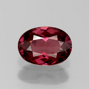 Granato rodolite naturale rosso da 1,22 ct, taglio ovale, VVS