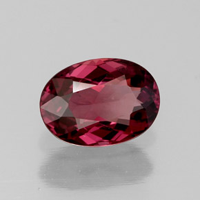 Granato rodolite naturale rosso da 1,22 ct, taglio ovale, VVS