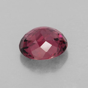 Granato Rodolite Rosso lampone naturale da 1.38 ct, Taglio ovale, VVS