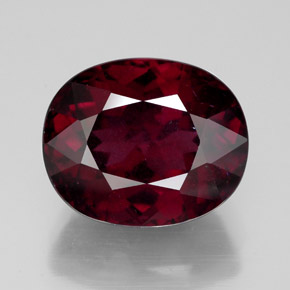 Granato rodolite naturale rosso da 10,51 ct, taglio ovale, SI