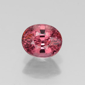 Granato rodolite naturale rosso da 0,70 ct, taglio ovale, VS