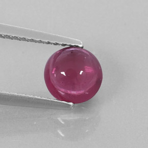 Granato Rodolite Rosso lampone naturale da 1.28 ct, Trasparente, Trasparente/Traslucido