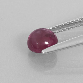 Granato rodolite naturale rosso da 1,19 ct, trasparente, trasparente/traslucido