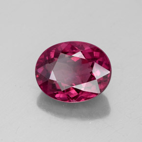 Granato rodolite naturale rosso da 3,06 ct, taglio ovale, VS