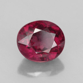 Granato rodolite naturale rosso da 2,87 ct, taglio ovale, VS-SI