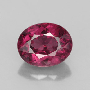Granato rodolite naturale rosso da 2,82 ct, taglio ovale, VS-SI