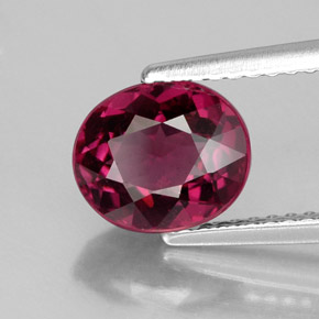 Granato rodolite naturale rosso da 2,43 ct, taglio ovale, VS