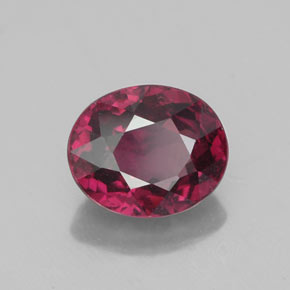 Granato rodolite naturale rosso da 2,35 ct, taglio ovale, VS