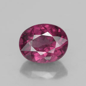 Granato rodolite naturale rosso da 2,41 ct, taglio ovale, VS