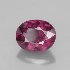 Granato rodolite naturale rosso da 2,41 ct, taglio ovale, VS