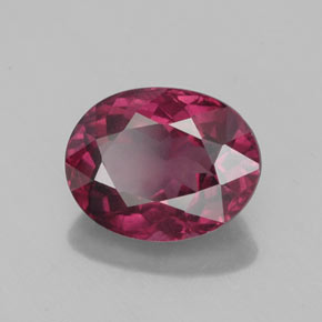 Granato rodolite naturale rosso da 2,57 ct, taglio ovale, VS