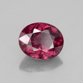 Granato rodolite naturale rosso da 2,21 ct, taglio ovale, VS