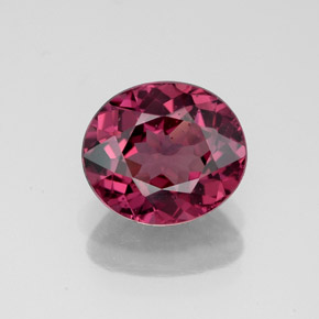 Granato rodolite naturale rosso da 2,33 ct, taglio ovale, VVS-VS