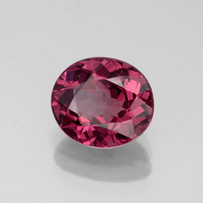 Granato rodolite naturale rosso da 2,33 ct, taglio ovale, VVS-VS