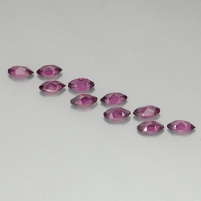Granato rodolite naturale rosso da  ct, marchesa, VVS-VS