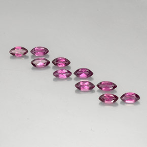 Granato rodolite naturale rosso da  ct, marchesa, VVS-VS
