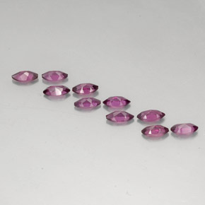 Granato rodolite naturale rosso da  ct, marchesa, VVS-VS