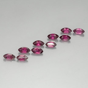 Granato rodolite naturale rosso da  ct, marchesa, VVS-VS