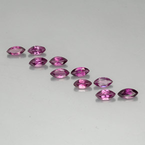 Granato rodolite naturale rosso da  ct, marchesa, VVS-VS