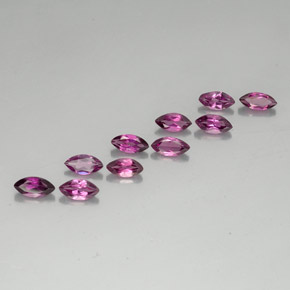 Granato rodolite naturale rosso da  ct, marchesa, VVS-VS