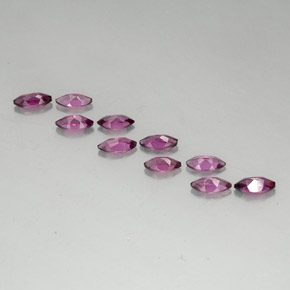 Granato rodolite naturale rosso da  ct, marchesa, VVS-VS