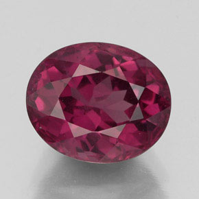 Granato rodolite naturale rosso da 2,88 ct, taglio ovale, VS-SI