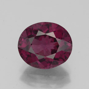 Granato rodolite naturale rosso da 3,00 ct, taglio ovale, VS