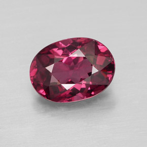 Granato rodolite naturale rosso da 1,94 ct, taglio ovale, VVS-VS