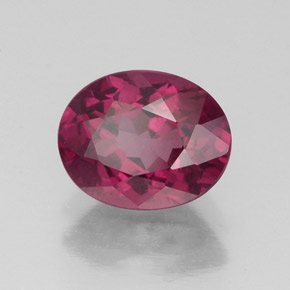 Granato rodolite naturale rosso da 1,95 ct, taglio ovale, VS