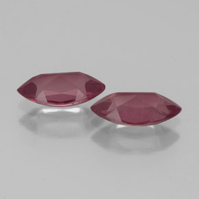 Granato rodolite naturale rosso da  ct, marchesa, VS