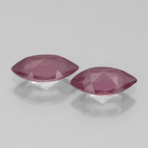 Gemme di Granato Rodolite Rosso lampone naturale da  ct, Taglio marquise, VS