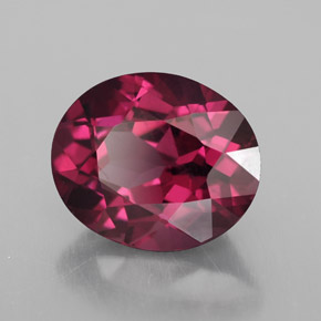 Granato rodolite naturale rosso da 1,77 ct, taglio ovale, VS-SI