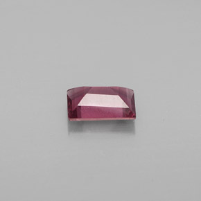 Granato Rodolite Rosso lampone naturale da 0.70 ct, Taglio a baguette, VS-SI