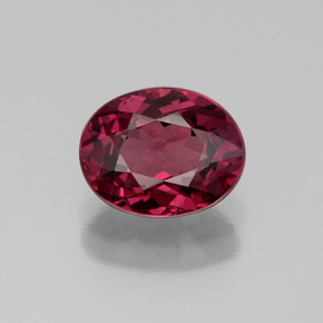 Granato rodolite naturale rosso da 2,07 ct, taglio ovale, VS