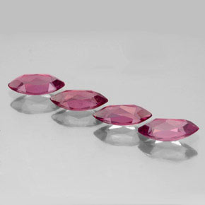 Granato rodolite naturale rosso da  ct, marchesa, VVS-VS