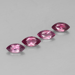 Granato rodolite naturale rosso da  ct, marchesa, VS