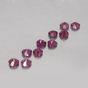 Granato rodolite naturale porpora da 2,98 ct, a forma di cuore, VVS-VS