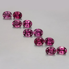 Granato rodolite naturale rosso da  ct, taglio ovale, VS