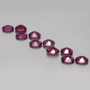 Granato rodolite naturale rosso da  ct, taglio ovale, VS
