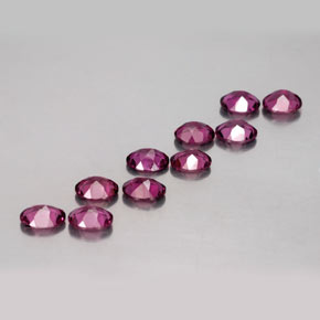 Granato rodolite naturale rosso da  ct, taglio ovale, VS