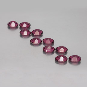 Granato rodolite naturale rosso da  ct, taglio ovale, VS