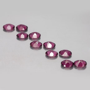 Gemme di Granato Rodolite Rosso purpureo naturale da 4.23 ct, Taglio ovale, VS