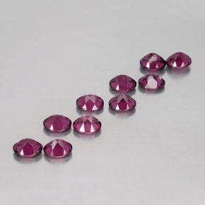 Granato rodolite naturale rosso da 4,88 ct, taglio ovale, VS